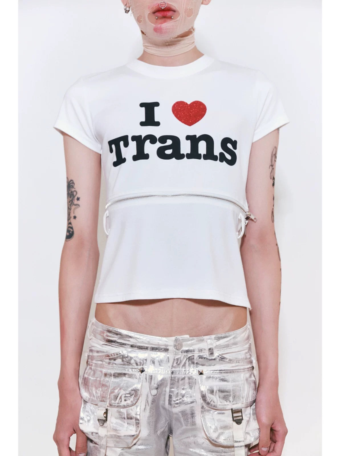 Fruitanari “I LOVE TRANS- HETEROS” Two-Way T-shirt