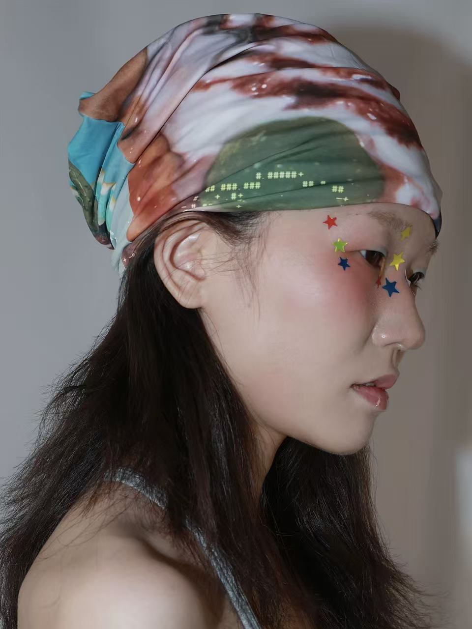 Timrockit Grocery summer print scarf