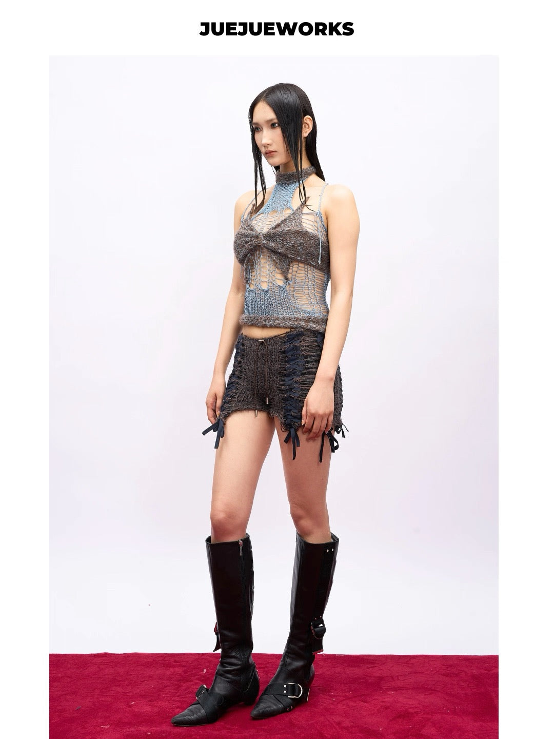 JUEJUEWORKS Hand-Knit Top