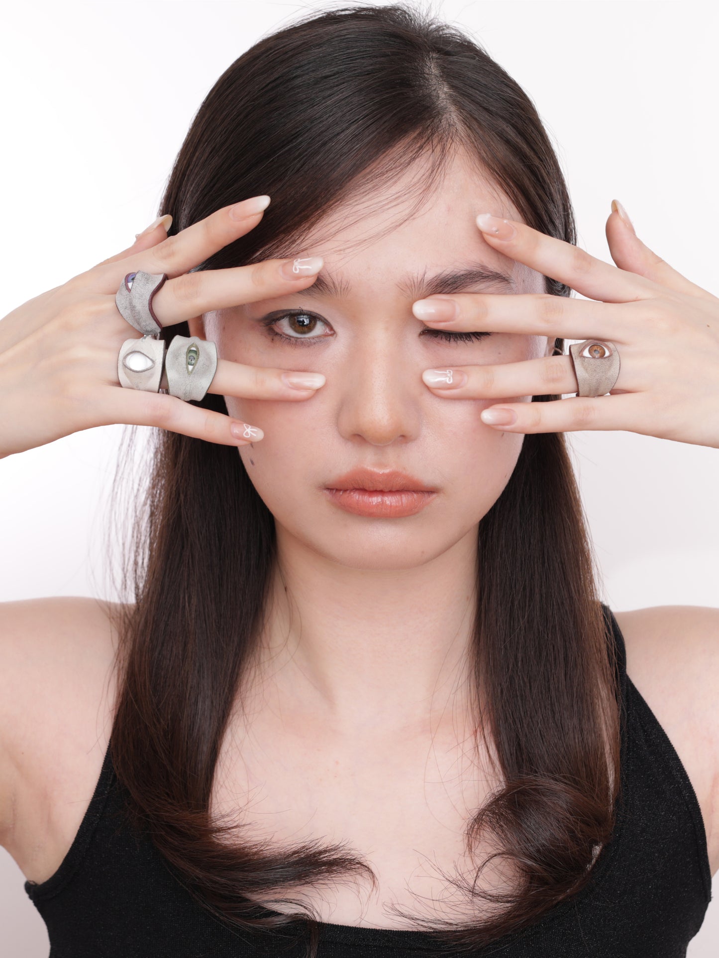 Plank Ateliers 'ALL EYES' Leather Ring