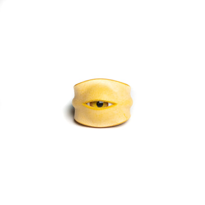 Plank Ateliers 'ALL EYES' Leather Ring