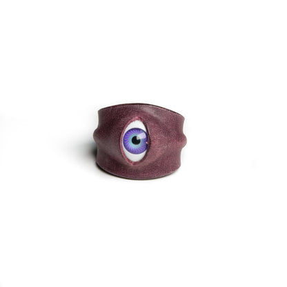 Plank Ateliers 'ALL EYES' Leather Ring