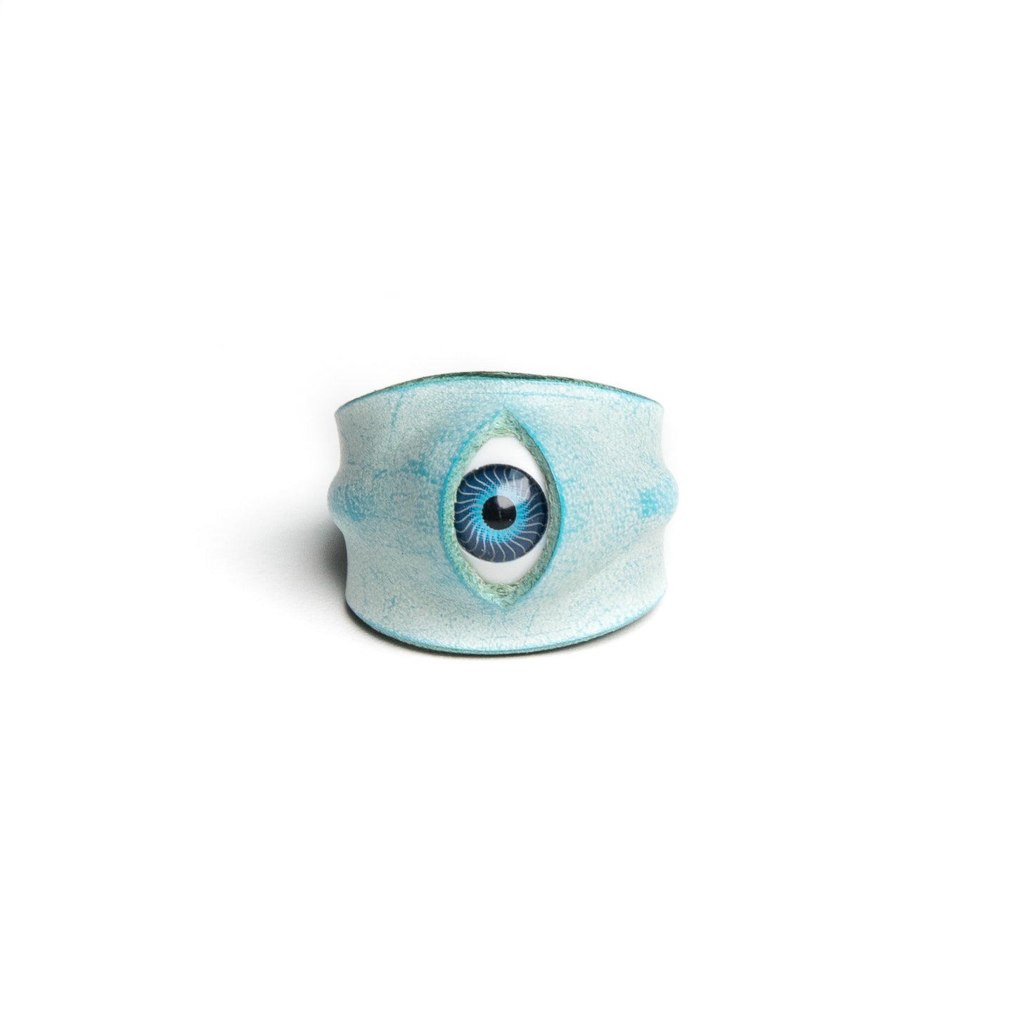 Plank Ateliers 'ALL EYES' Leather Ring
