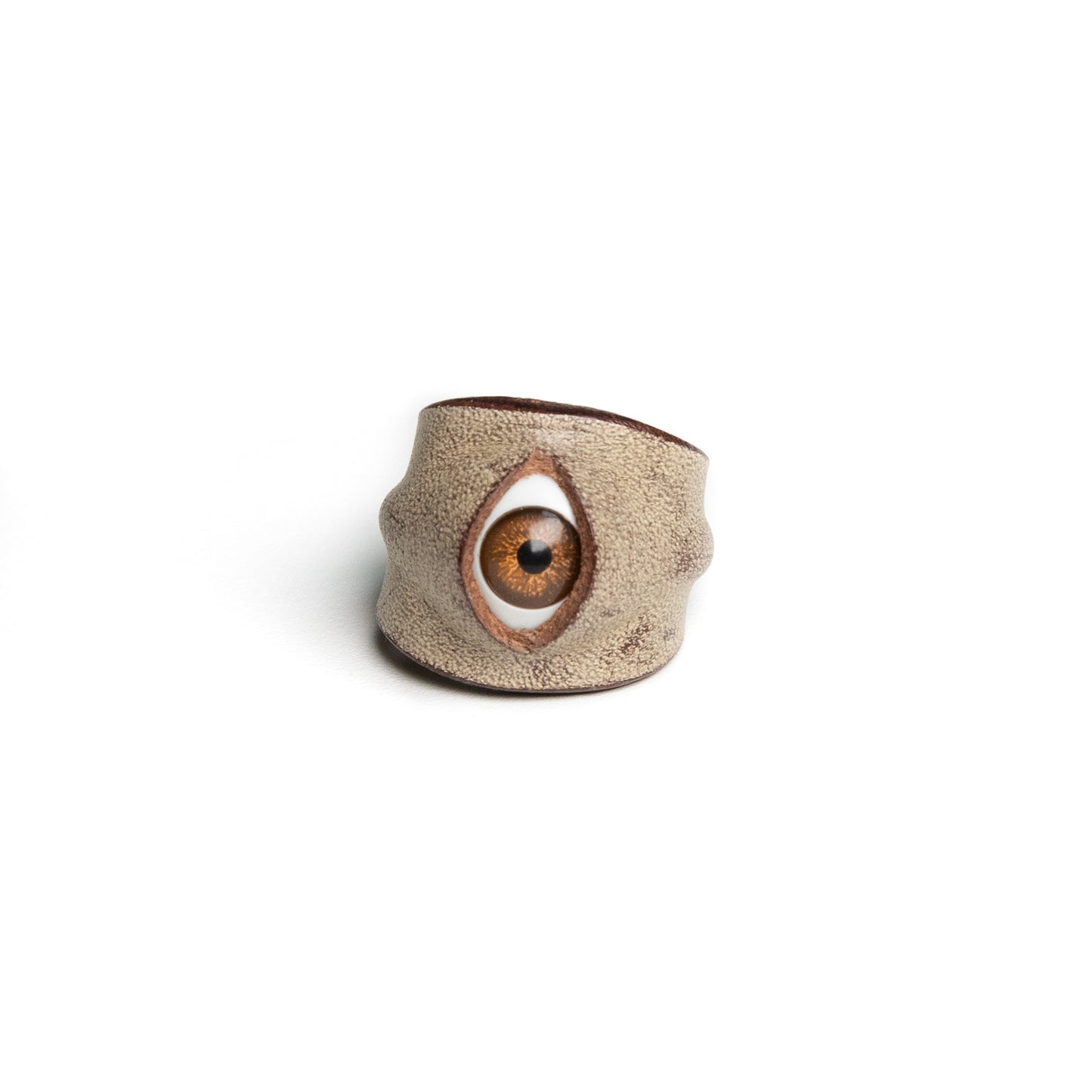 Plank Ateliers 'ALL EYES' Leather Ring