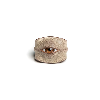 Plank Ateliers 'ALL EYES' Leather Ring
