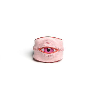 Plank Ateliers 'ALL EYES' Leather Ring