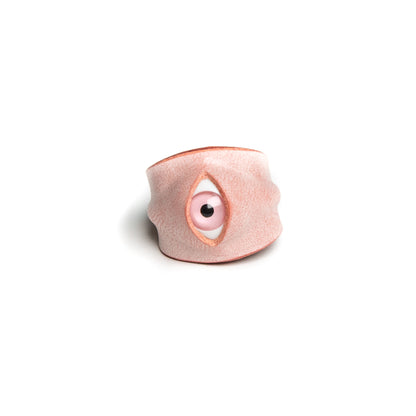 Plank Ateliers 'ALL EYES' Leather Ring