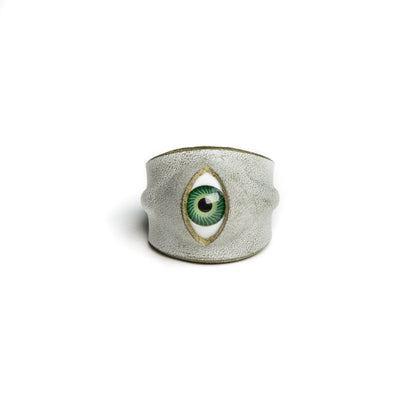 Plank Ateliers 'ALL EYES' Leather Ring