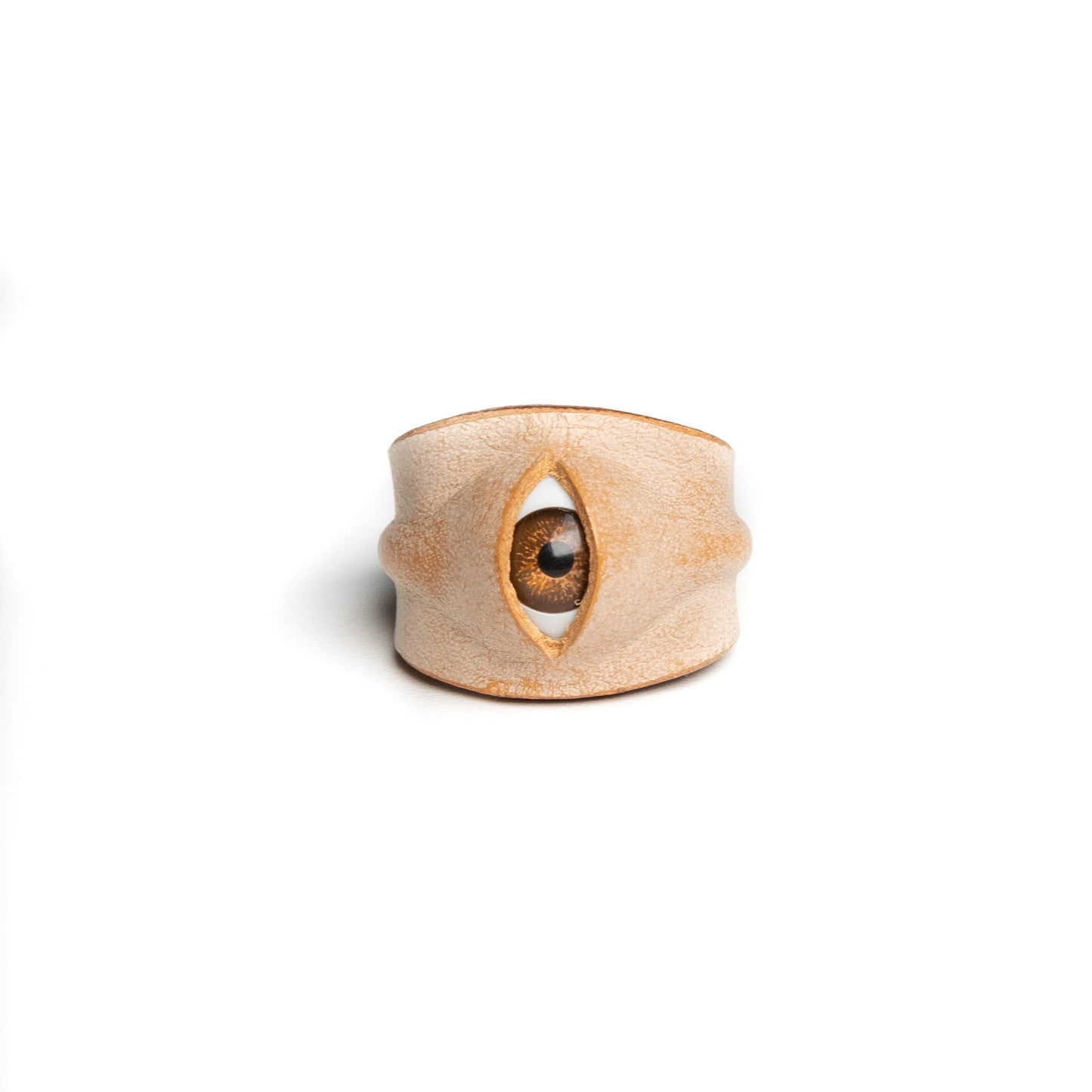 Plank Ateliers 'ALL EYES' Leather Ring