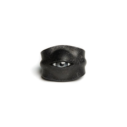 Plank Ateliers 'ALL EYES' Leather Ring