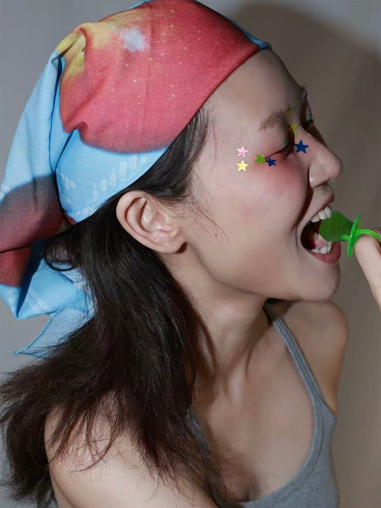 Timrockit Grocery “Apple” Square Scarf