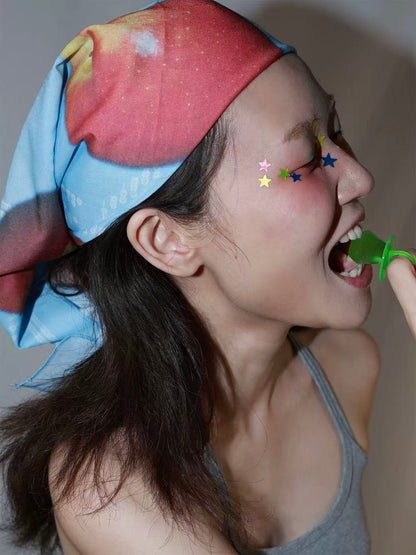 Timrockit Grocery “Apple” Square Scarf