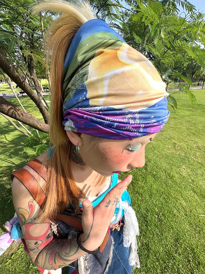 Timrockit Grocery "headache" Printed multifunctional scarf