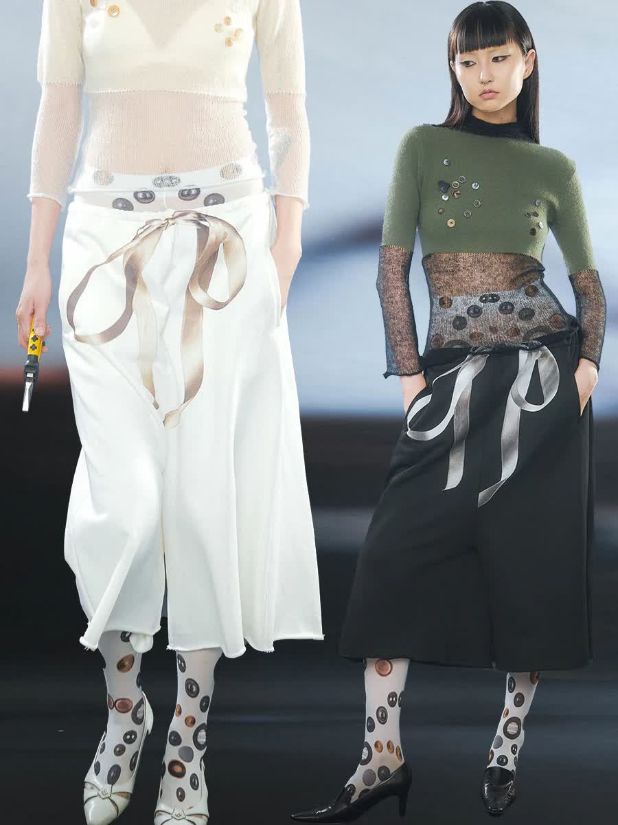 Tropiceye Bow Bow Love Ultra Wide Pants