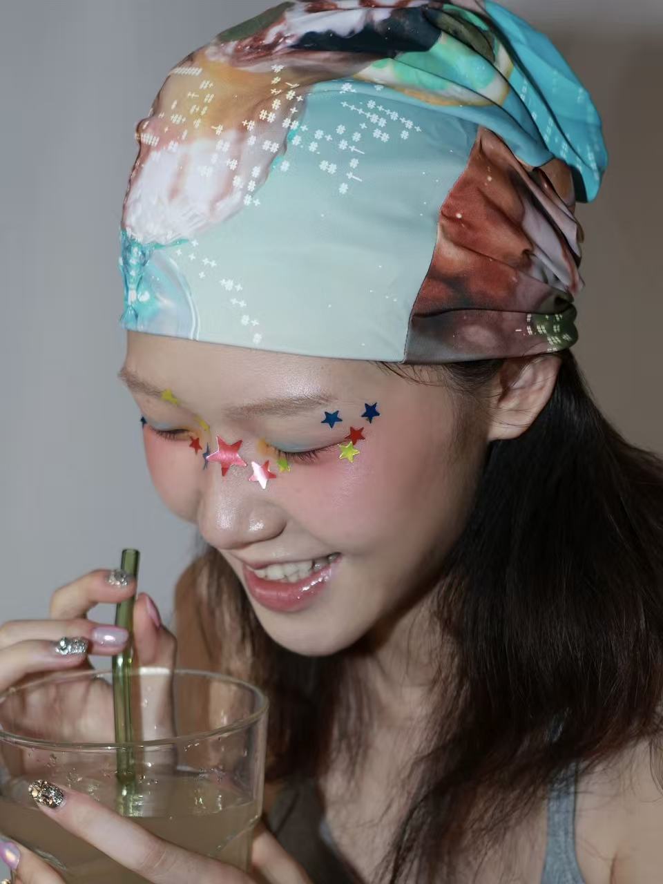 Timrockit Grocery summer print scarf