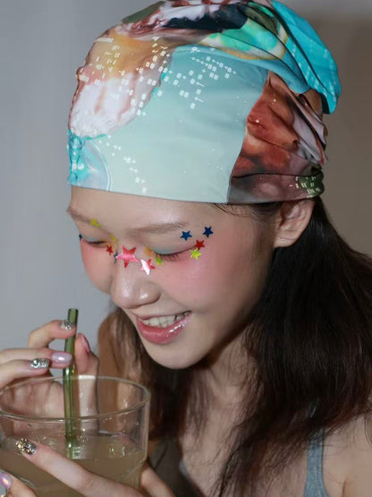 Timrockit Grocery summer print scarf