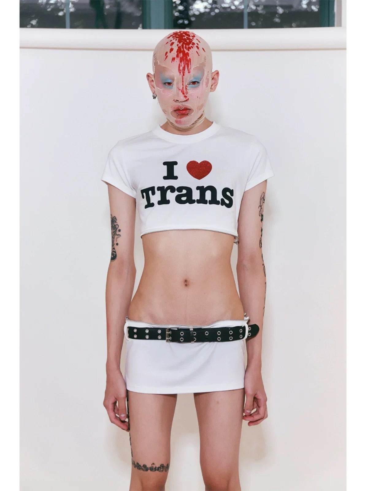 Fruitanari “I LOVE TRANS- HETEROS” Two-Way T-shirt