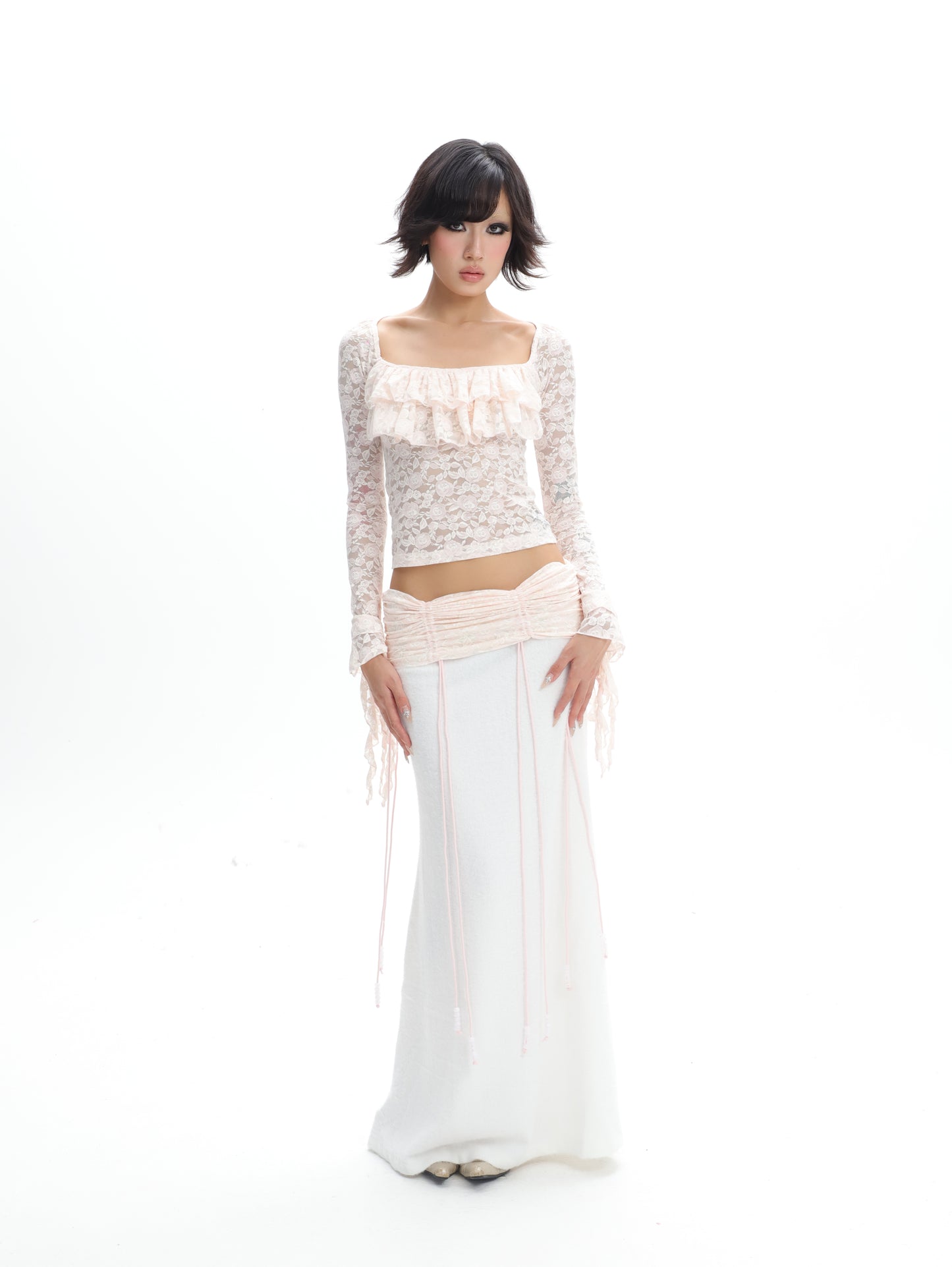 Dolomedes White Lace Temptation Top