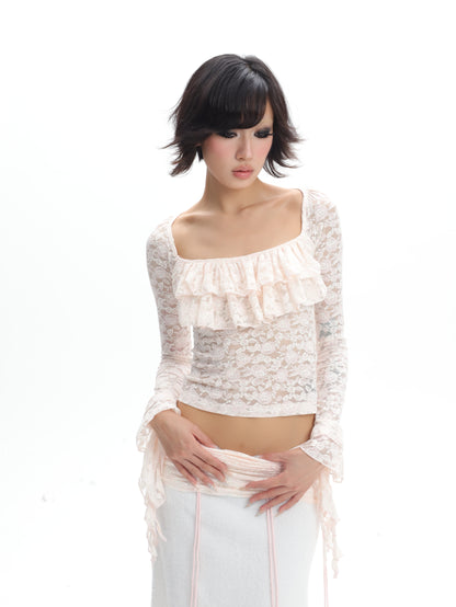 Dolomedes White Lace Temptation Top