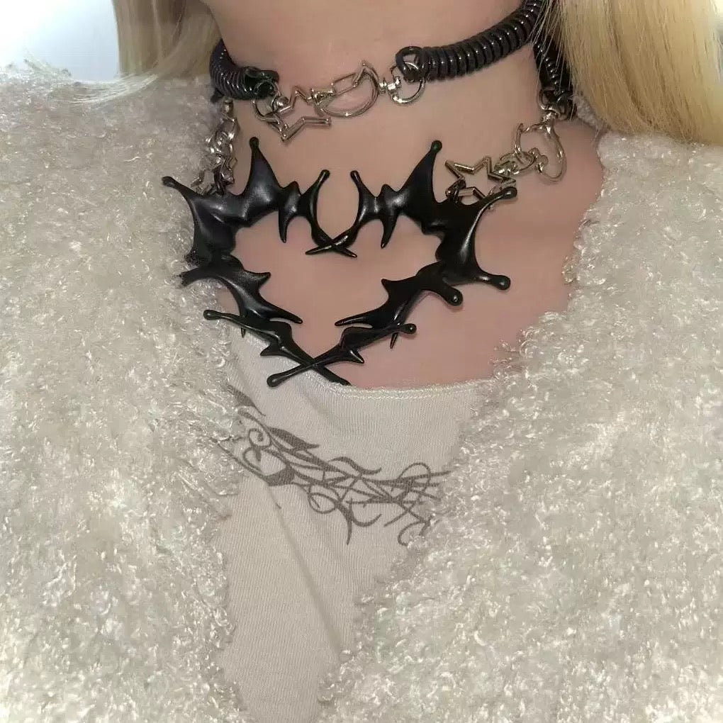 Sadisland 3D Print Heaatshape Necklace