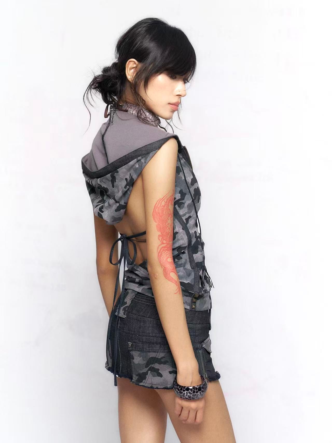 Floirds Market Fur Collar Top