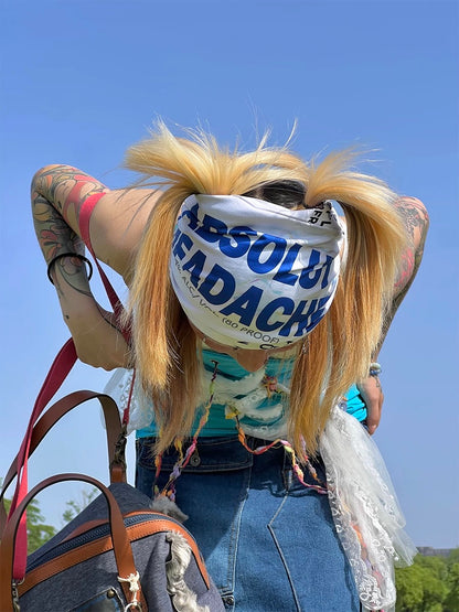 Timrockit Grocery "headache" Printed multifunctional scarf