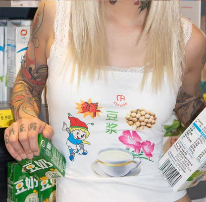 Timrockit Grocery “Soy Milk” Chinese shirt