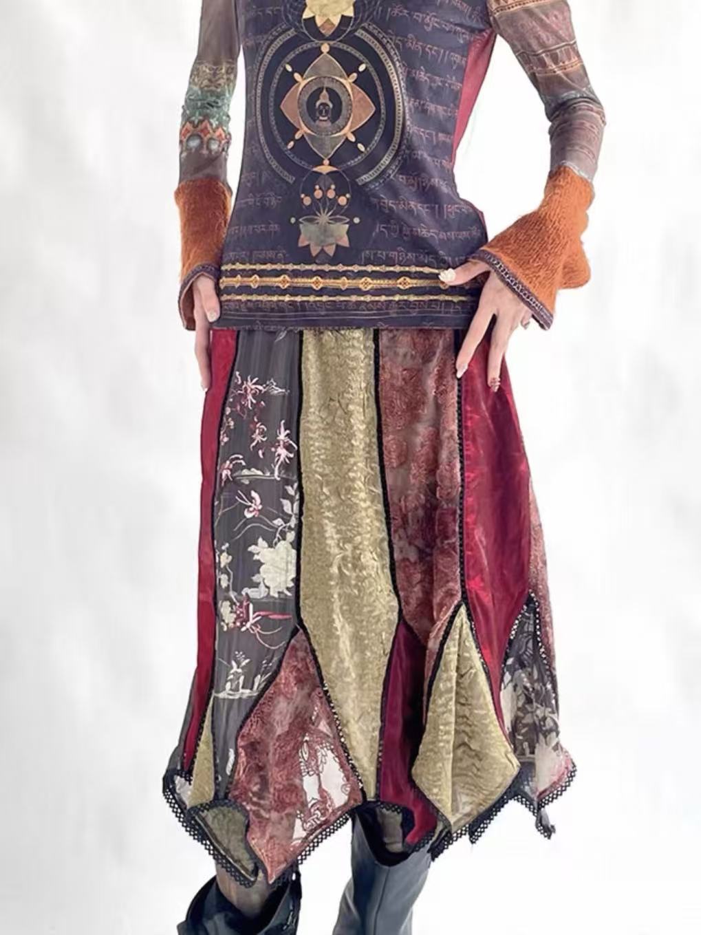 ovule patchwork skirt