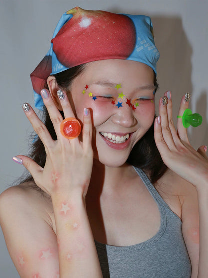 Timrockit Grocery “Apple” Square Scarf