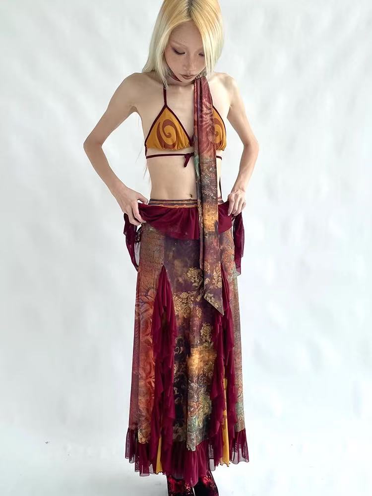 ovule stretch mesh dress