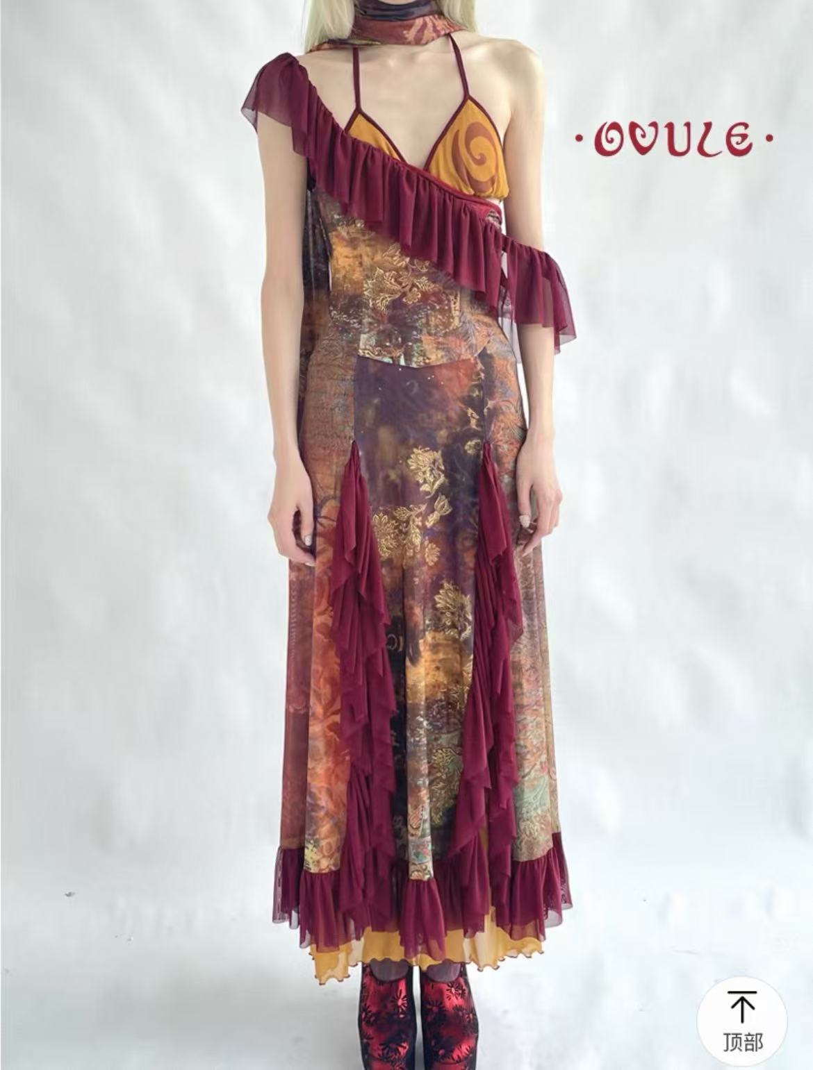 ovule stretch mesh dress