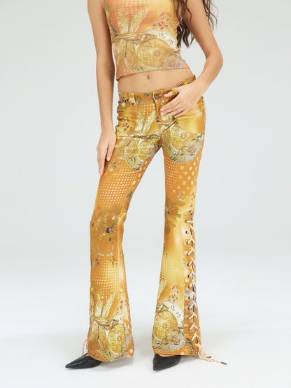 Dolomedes Ji Xie Qing Ting Low Rise Jeans