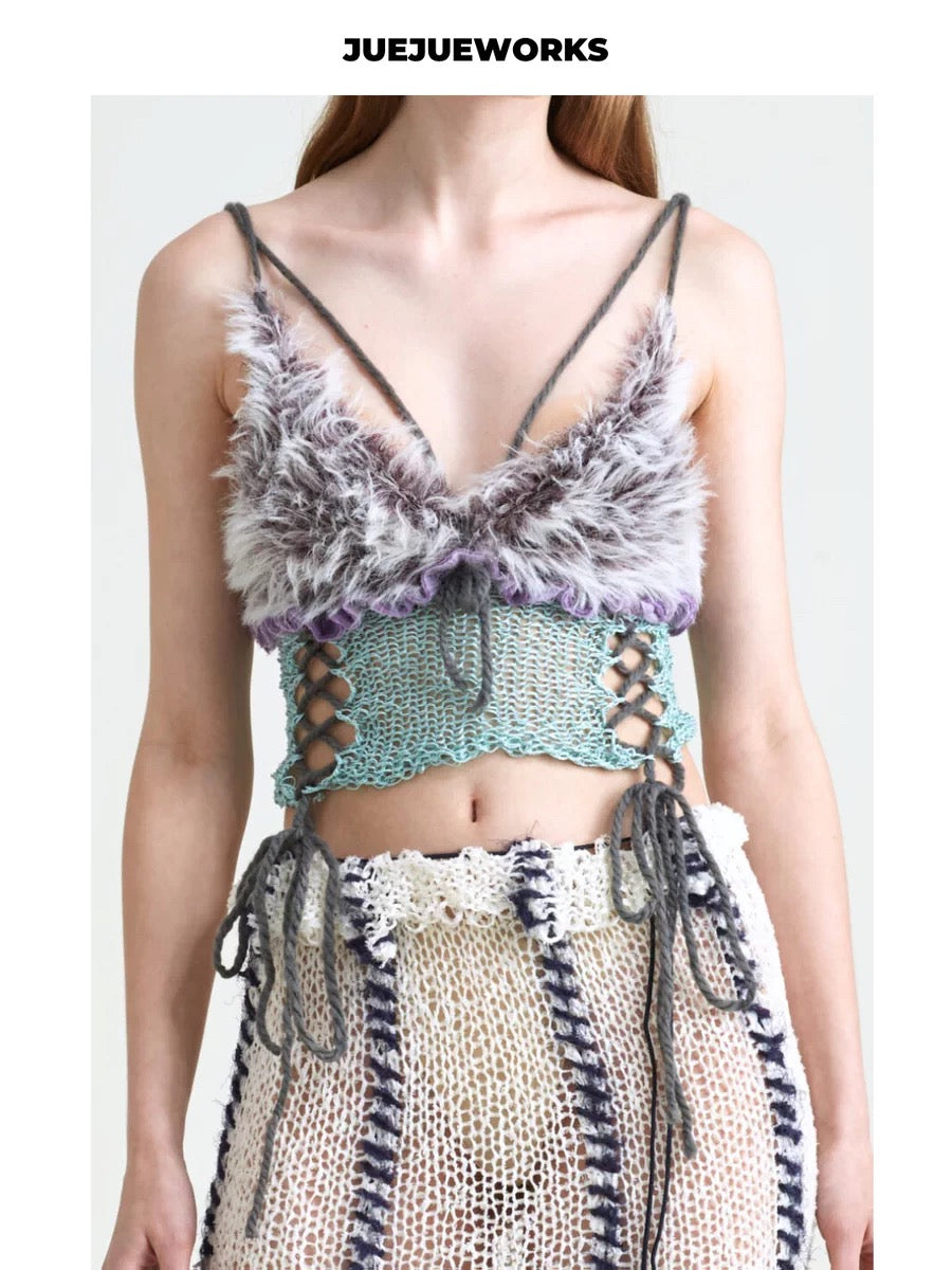 JUEJUEWORKS Hand-Knit Top