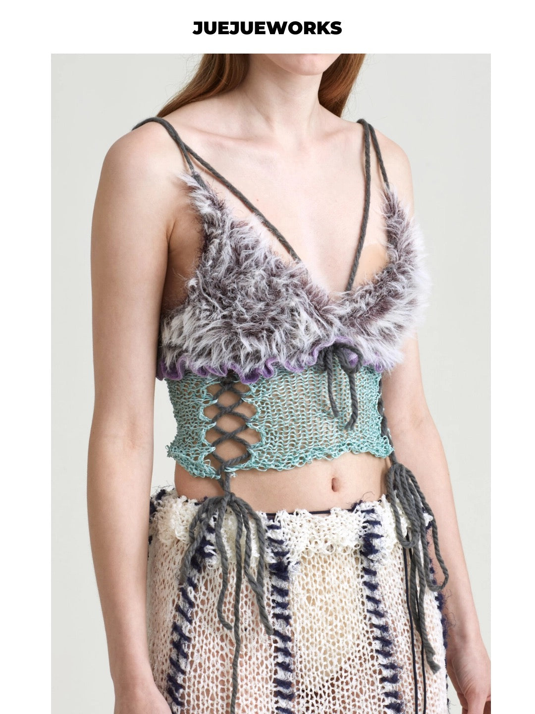 JUEJUEWORKS Hand-Knit Top