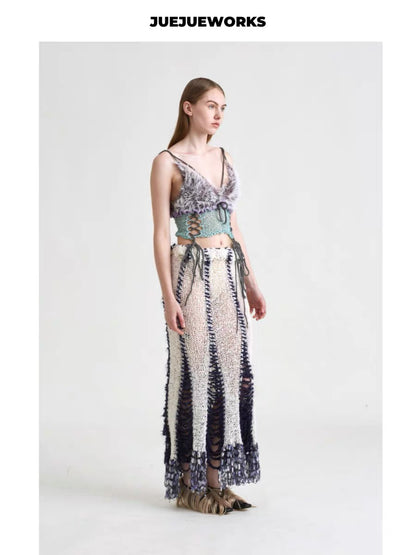 JUEJUEWORKS Hand-Knit Top