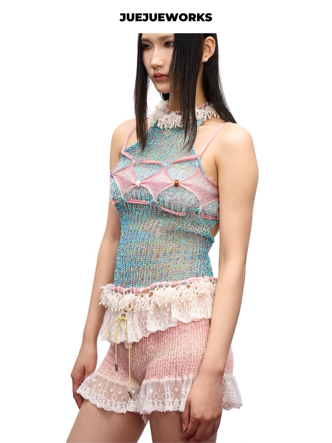 JUEJUEWORKS Hand-Knit Top