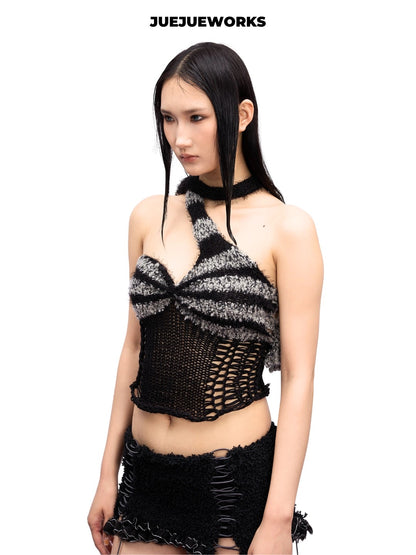 JUEJUEWORKS Hand-Knit Top