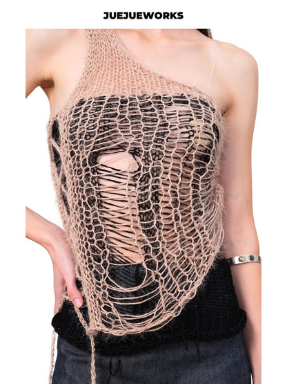 JUEJUEWORKS Hand-Knit Top