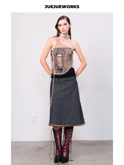 JUEJUEWORKS Hand-Knit Top