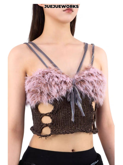 JUEJUEWORKS Hand-Knit Top