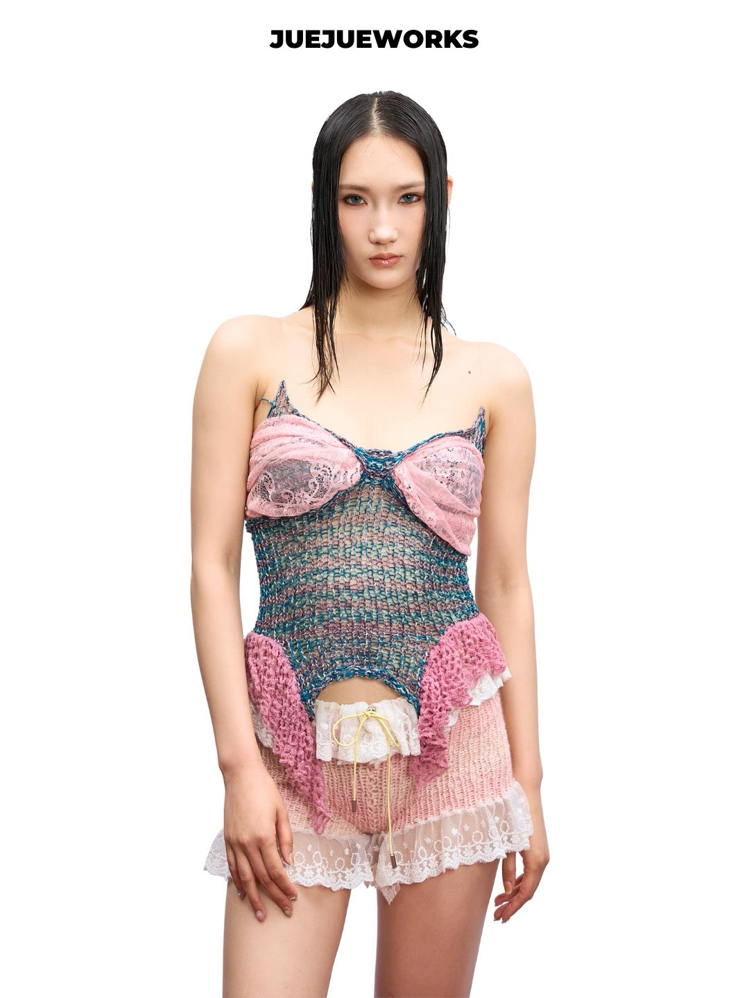 JUEJUEWORKS Hand-Knit Top