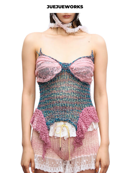 JUEJUEWORKS Hand-Knit Top