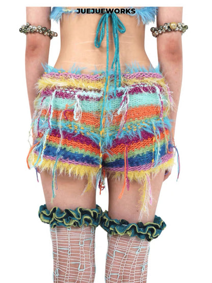 JUEJUEWORKS Hand-Knit Micro Shorts