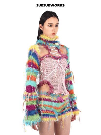 JUEJUEWORKS Hand-Knit Micro Shorts