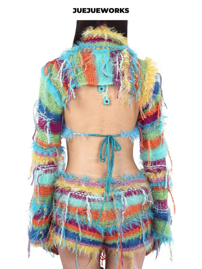 JUEJUEWORKS Hand-Knit Micro Shorts