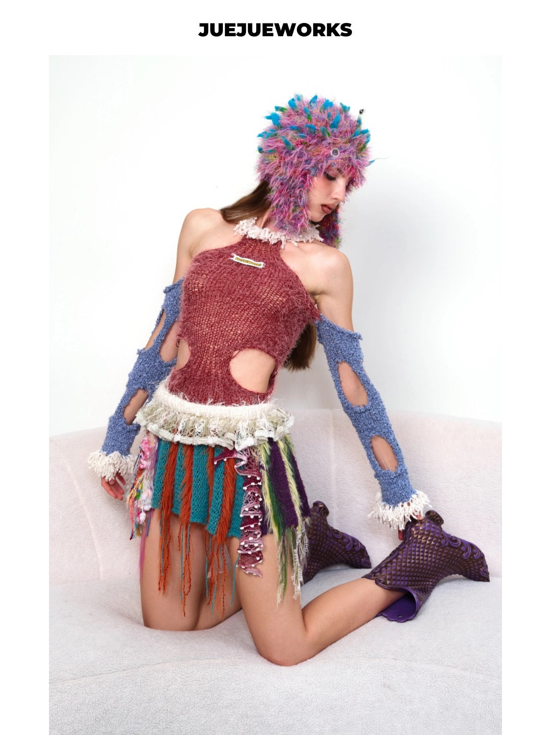 JUEJUEWORKS Hand-Knit Beanie