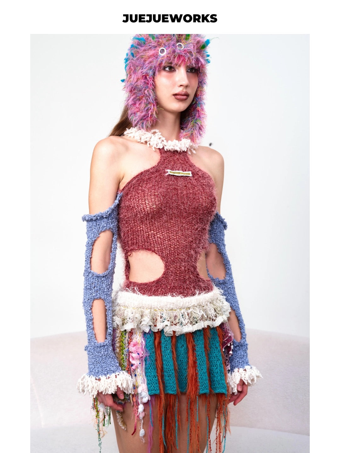 JUEJUEWORKS Hand-Knit Beanie