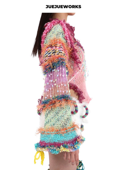 JUEJUEWORKS Hand-Knit Shrug