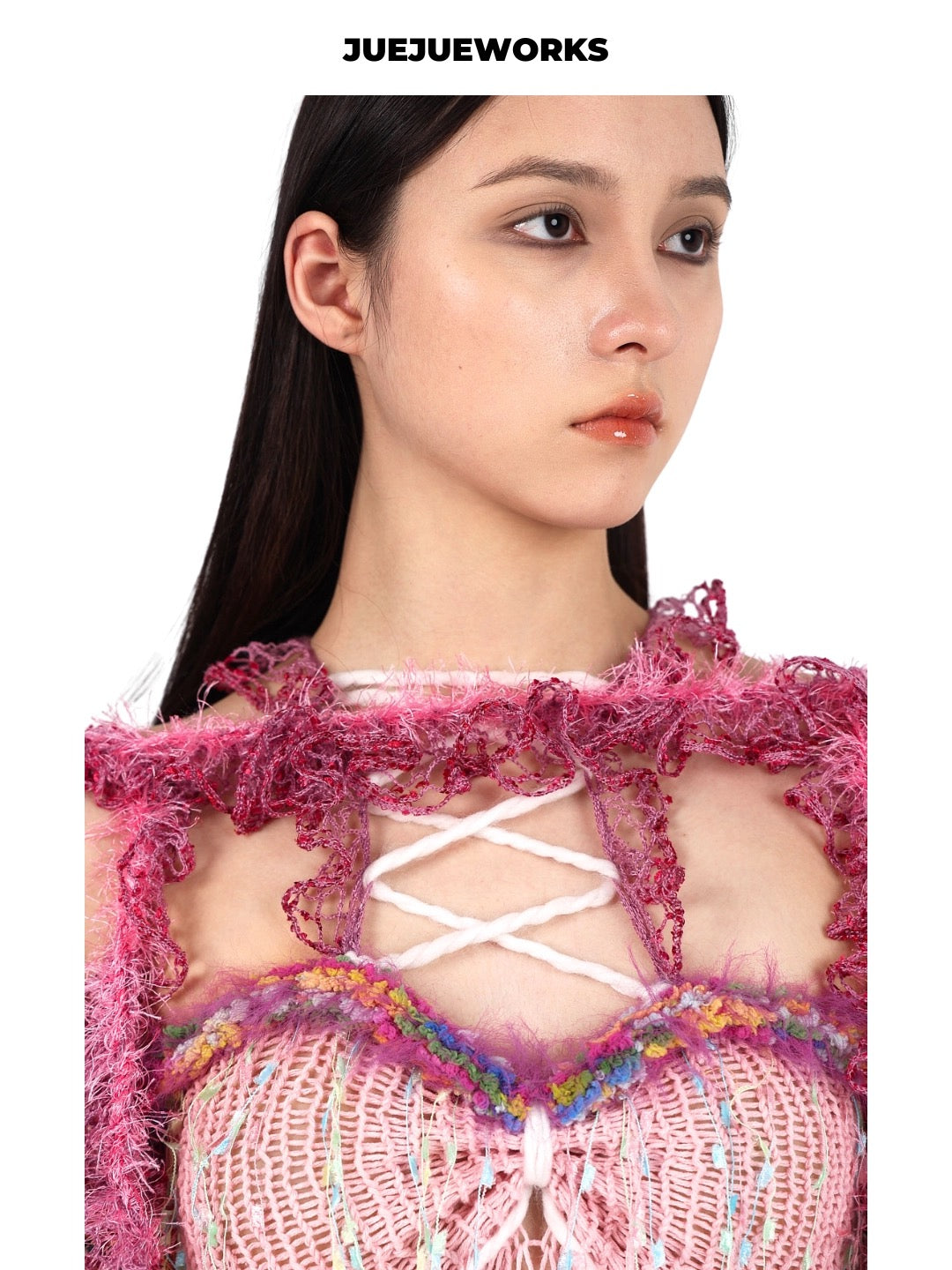 JUEJUEWORKS Hand-Knit Shrug