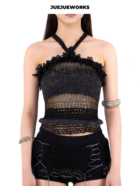 JUEJUEWORKS Hand-Knit Top
